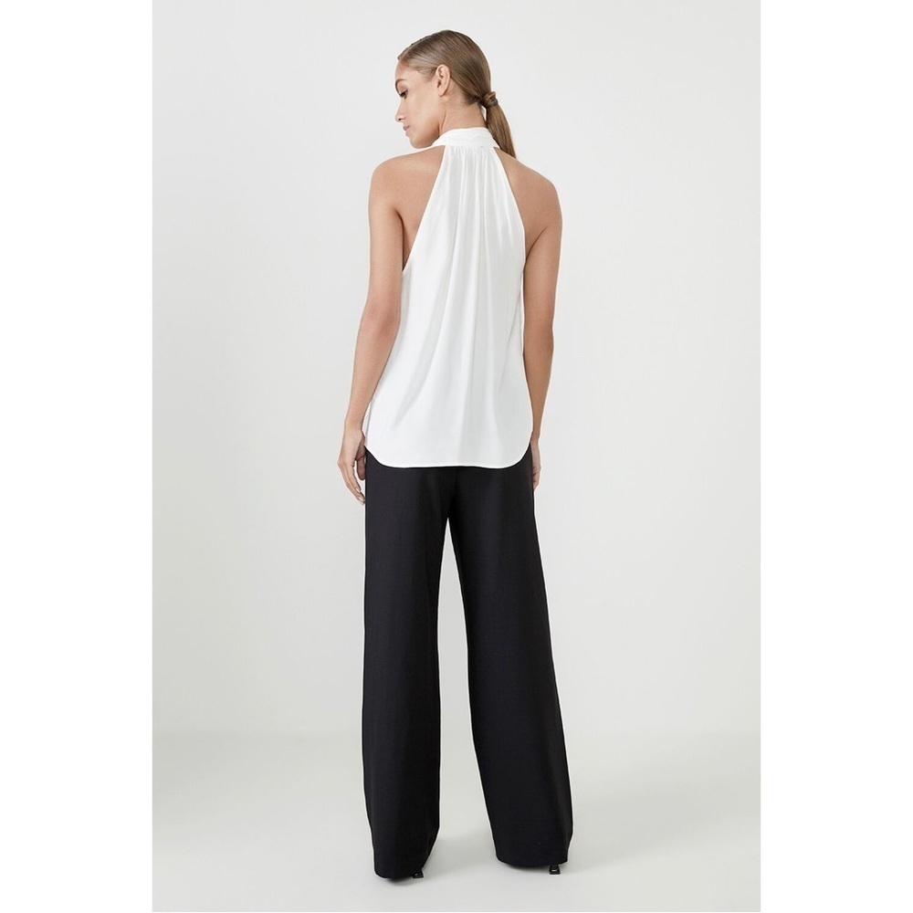 Bardot Viscose Tie Neck Sleeveless Blouse Top in Ivory NWT Sz. XL Sz. X-Large - Picture 7 of 13